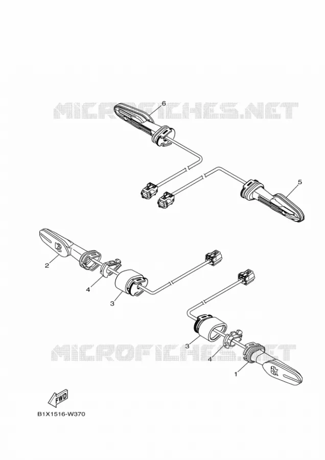 CLIGNOTANT Yamaha MOTO 300 2023 R3  YZF320-A