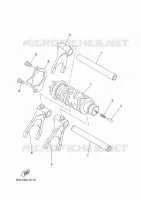 BARILLET DE SELECTION / FOURCHETTES pour Yamaha TRACER 7 de 2023