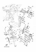 BEQUILLE / REPOSE PIEDS pour Yamaha TRACER 7 de 2023