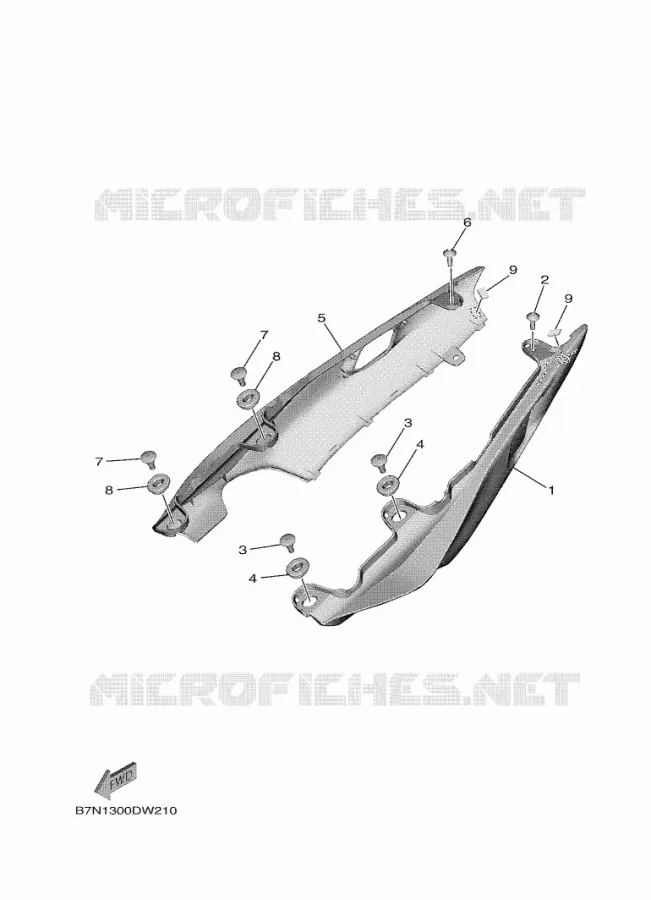 COUVERCLE LATERAL Yamaha MOTO 900 2023 MT  MTN890