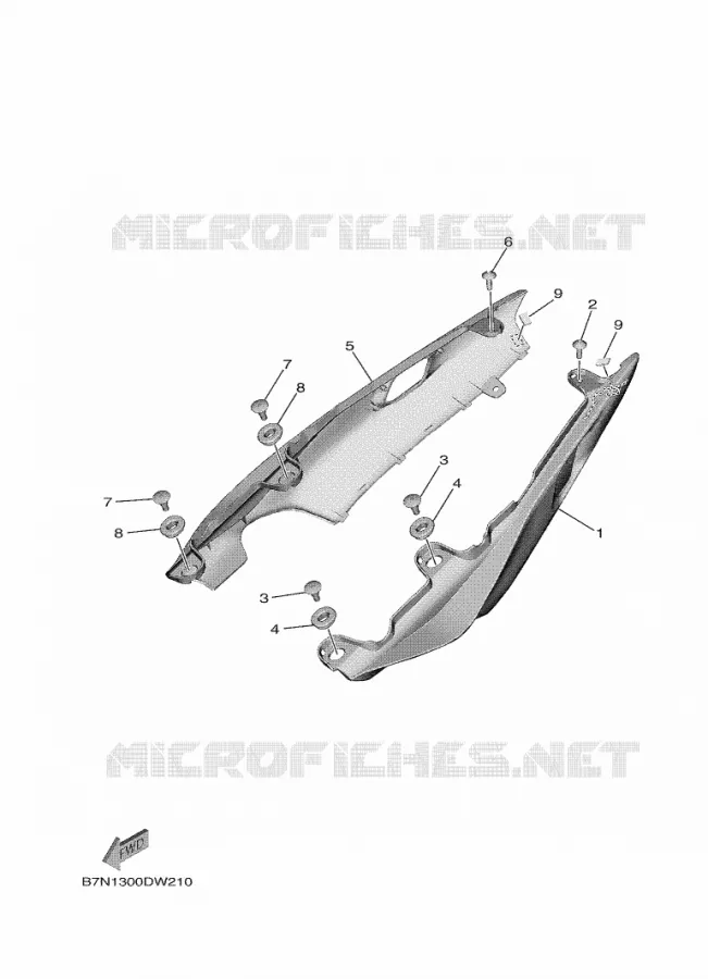 COUVERCLE LATERAL Yamaha MOTO 900 2023 MT  MTN890