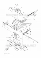 BRAS OSCILLANT / AMORTISSEUR pour Yamaha XSR 125 de 2023