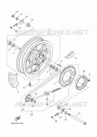 ROUE ARRIERE pour Yamaha XSR 125 de 2023