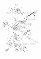 BRAS OSCILLANT / AMORTISSEUR pour Yamaha XSR 125 de 2023