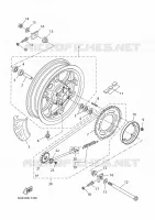 ROUE ARRIERE pour Yamaha XSR 125 de 2023