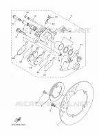 ETRIER DE FREIN AR pour Yamaha MT-07 A2 35KW de 2023