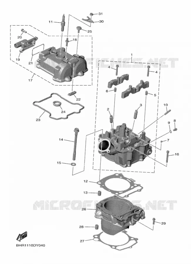 CYLINDRE Yamaha MOTO 450 2023 YZF  YZ450F
