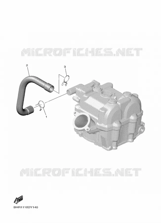 SYSTÈME D'ADMISSION D'AIR AIS Yamaha MOTO 450 2023 YZF  YZ450F