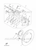 ETRIER DE FREIN ARRIERE pour Yamaha XSR 700 LEGACY de 2023