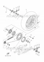 ROUE ARRIERE pour Yamaha XSR 700 LEGACY de 2023