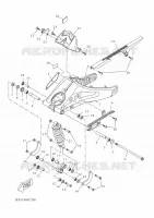 BRAS OSCILLANT / AMORTISSEUR pour Yamaha XSR 125 LEGACY de 2023