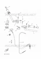 GUIDON ET CABLES pour Yamaha YZF-R125 de 2023