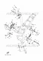 SUPPORT / REPOSE PIEDS pour Yamaha YZF-R125 de 2023