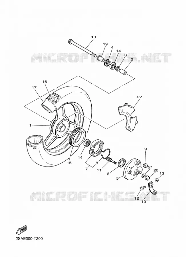 ROUE AVANT Yamaha MOTO 50 2023 PW  PW50