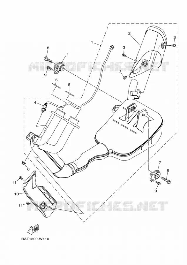 ECHAPPEMENT Yamaha MOTO 700 2023 MT  MTN690