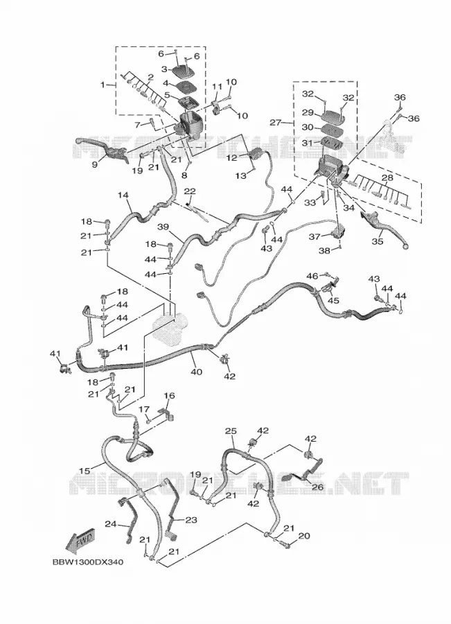 MAITRE CYLINDRE AVANT Yamaha SCOOTER 560 2023 TMAX  XP560D