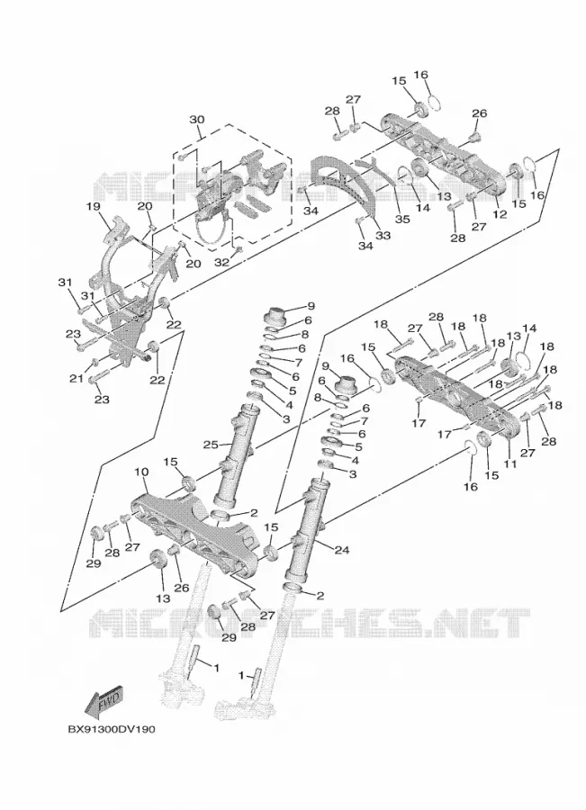 DIRECTION Yamaha SCOOTER 300 2023 TRICITY  MWD300