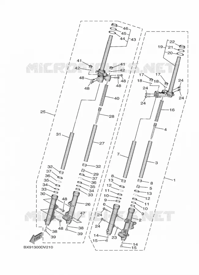FOURCHE Yamaha SCOOTER 300 2023 TRICITY  MWD300