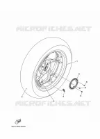 ROUE ARRIERE / SYSTÈME DE FREIN pour Yamaha XMAX 125 de 2023