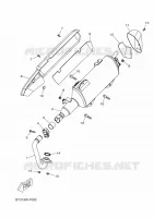 ECHAPPEMENT pour Yamaha XMAX 300 TECH MAX de 2023