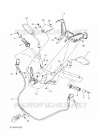 GUIDON ET CABLES pour Yamaha XMAX 300 TECH MAX de 2023