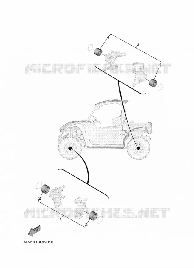KIT PIECES D'ENTRETIEN Yamaha SIDE BY SIDE 1000 2023 WOLVERINE  YXE1000EW / YX10ERPAP