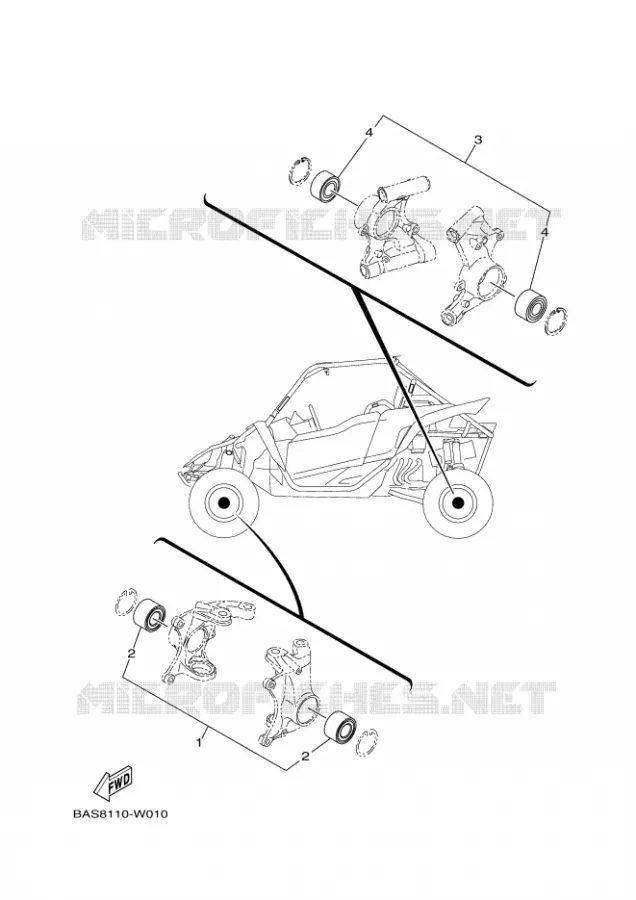 KIT PIECES D'ENTRETIEN Yamaha SIDE BY SIDE 1000 2023 YXZ  YXZ1000E