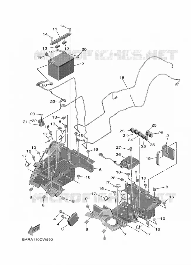 ELECTRIQUE 2 Yamaha SIDE BY SIDE 850 2023 WOLVERINE  YXF850E / YX85FPAP
