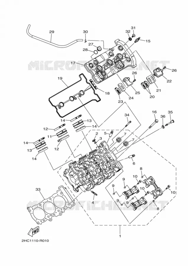 CYLINDRE Yamaha SIDE BY SIDE 1000 2023 YXZ  YXZ1000ET