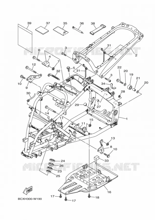 CADRE Yamaha QUAD 700 2023 RAPTOR  YFM700R