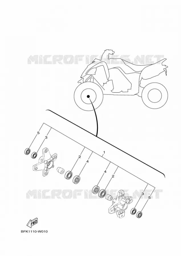 KIT PIECES D'ENTRETIEN Yamaha QUAD 700 2023 RAPTOR  YFM700R