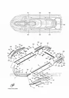GUNWALE & MAT pour Yamaha FX CRUISER SVHO de 2022