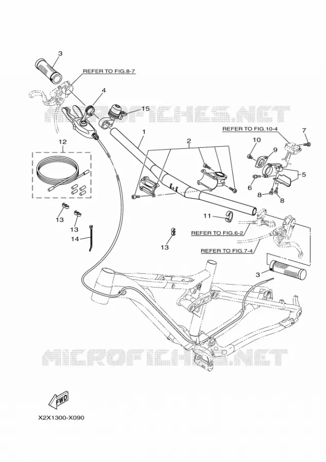 GUIDON ET CABLES Yamaha EBIKES ELECTRIC 2022 MORO  PE65M7M
