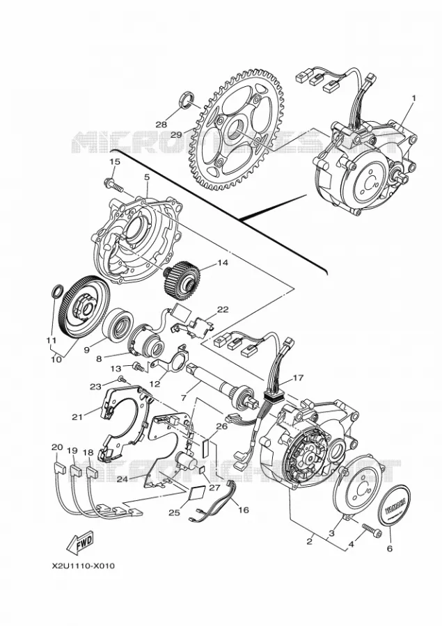 MOTEUR Yamaha EBIKES ELECTRIC 2022 CROSSCORE  PC65CRL