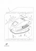 CARENAGE SUPERIEUR pour Yamaha 9.9FMHS de 2020