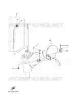 BOITIER D'HELICE ET TRANSMISSION 2 pour Yamaha E8DMHL de 2020