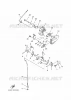 COMMANDE D'ACCELERATEUR 1 pour Yamaha F20BMHL de 2020