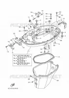 CAPOT INFERIEUR 1 pour Yamaha FT60GETX de 2020