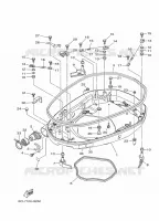 CAPOT INFERIEUR 1 pour Yamaha F250DETU de 2020
