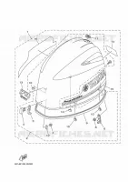 CARENAGE SUPERIEUR pour Yamaha F70AETL de 2020