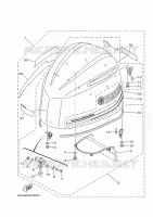 CARENAGE SUPERIEUR pour Yamaha F225FETX de 2020