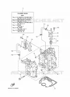 CYLINDRE / CARTER MOTEUR 1 pour Yamaha FT9.9LEX de 2020