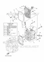 CYLINDRE / CARTER MOTEUR 2 pour Yamaha FT9.9LEX de 2020