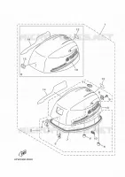 CARENAGE SUPERIEUR pour Yamaha F8FMHS de 2020