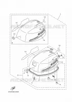 CARENAGE SUPERIEUR pour Yamaha F8FEL de 2020