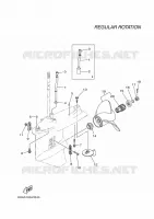 BOITIER D'HELICE ET TRANSMISSION 2 pour Yamaha F150GETX de 2020