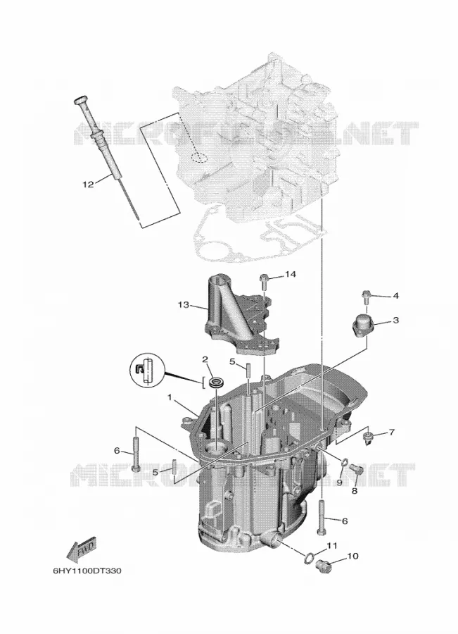 VENTILATEUR D'HUILE Yamaha OUTBOARD ENGINES 20hp (14.7kW) 2020 F20  F20GE