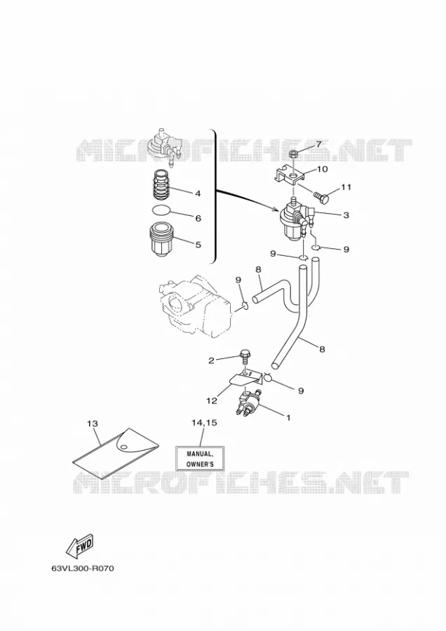 CARBURATEUR Yamaha OUTBOARD ENGINES 9.9hp (7.3kW) 2021 9.9F  9.9FMH
