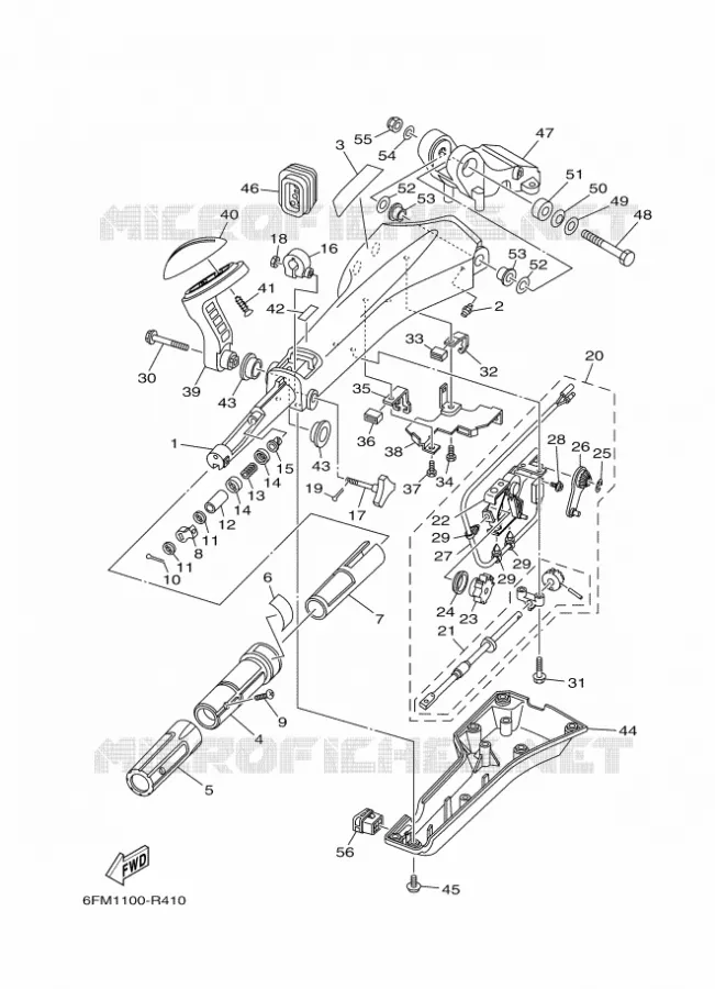 PIÈCES OPTIONNELLES 1 Yamaha OUTBOARD ENGINES 115hp (84.6kW) 2021 F115  F115BET