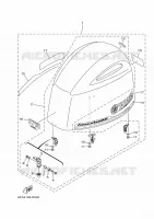 CARENAGE SUPERIEUR pour Yamaha F175XA de 2021